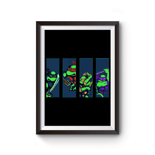 Teenage Mutant Ninja Turtles Nes Video Game Poster