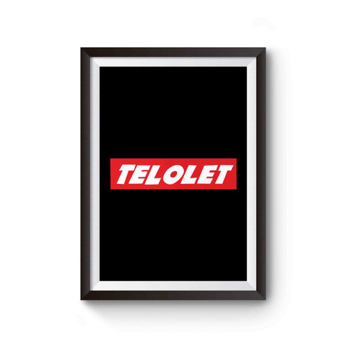 Telolet Red White Inspired Supreme Poster