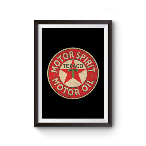 Texaco Motor Oil Logo Poster