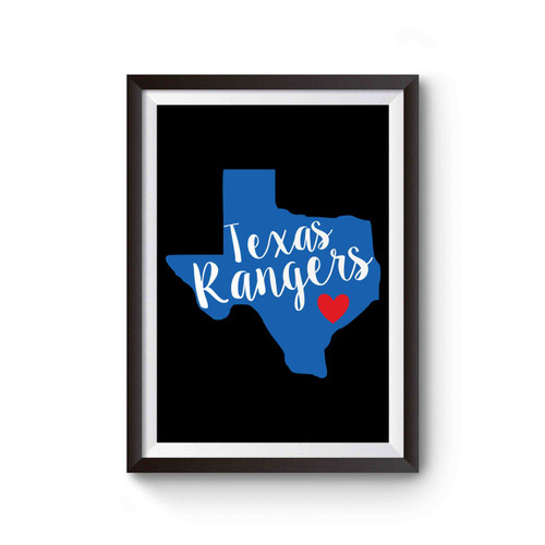 Texas Rangers Cup State Poster