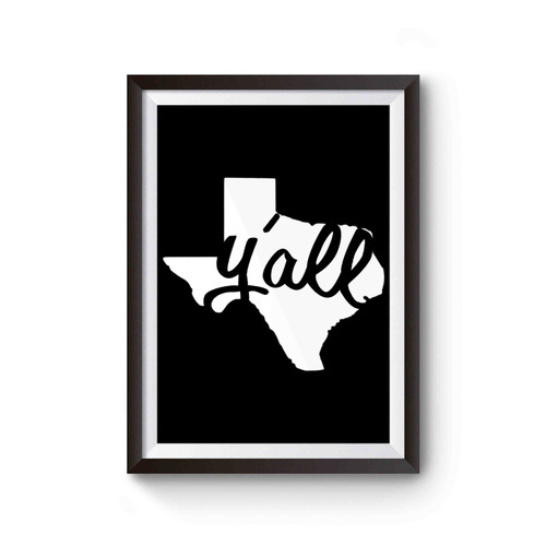 Texas Y'all Lone Star Poster