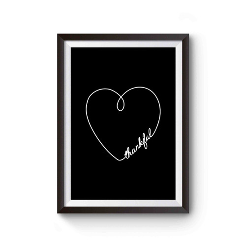 Thankful Love Thanksgiving Blessed Fall Poster