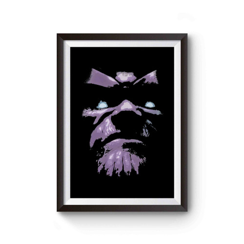 Thanos Face Avenger End Game Poster
