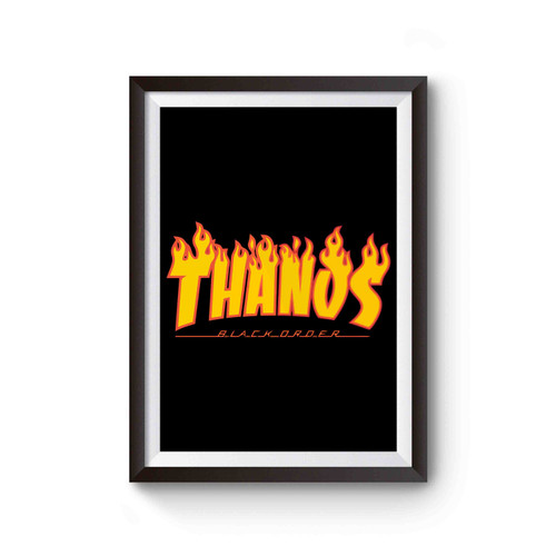 Thanos Flame Logo Poster