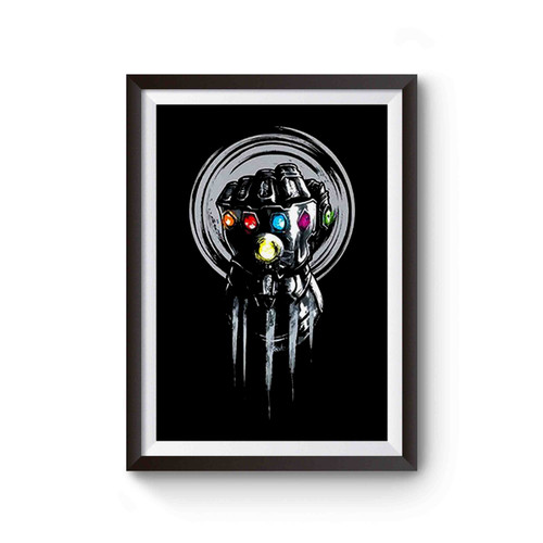 Thanos Gauntlet Marvel Infinity War Poster