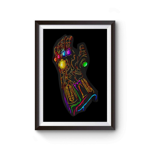 Thanos Glowing Gauntlet Poster