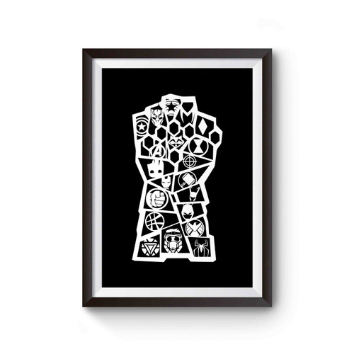 Thanos Hand Avengers Infinity War Infinity Gauntlet Marvel Poster