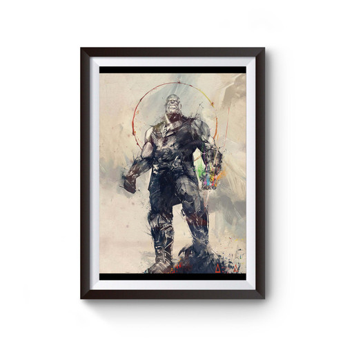 Thanos Stone Power Art Poster