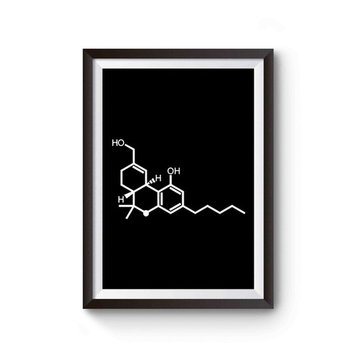 Thc Molecule The High Compound Weed Science Marijuana Poster