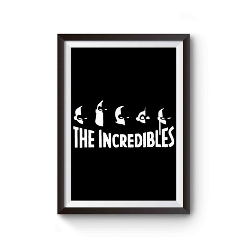 The Incredibles Family Silhouette Poster