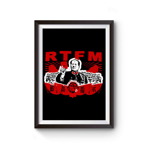 The It Crowd Rtfm Chairman Mao Roy Poster