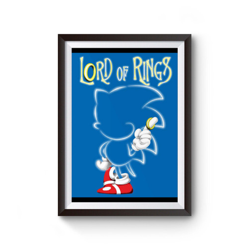 The Lord Of The Rings Sonic The Hedgehog Poster