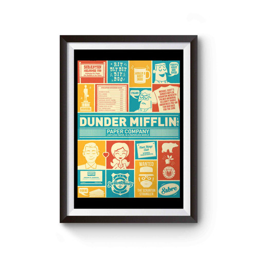 The Office Retro Dunder Mifflin Scranton Poster
