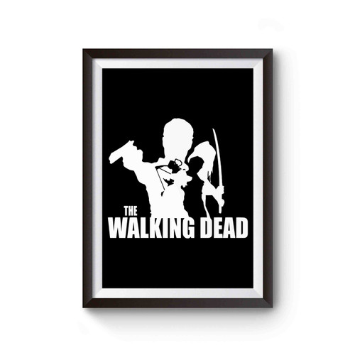 The Walking Dead Decal With Zombie Poster