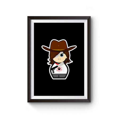 The Walking Dead Twd Character Carl Grimes Cartoon Poster