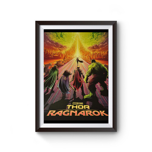 Thor Ragnarok Retro Cover Movie Poster
