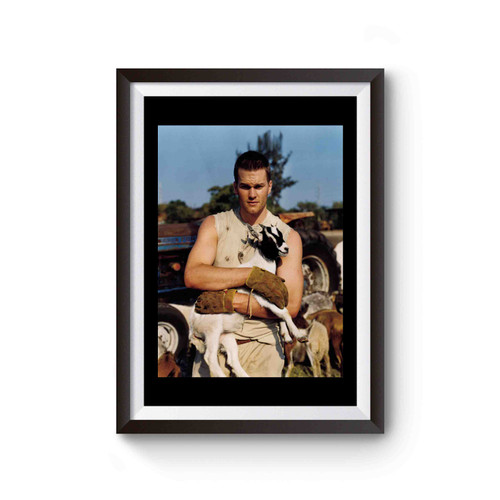 Tom Brady Holding A Goat Poster