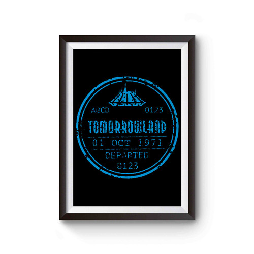 Tomorrowland Travel Stamp Poster