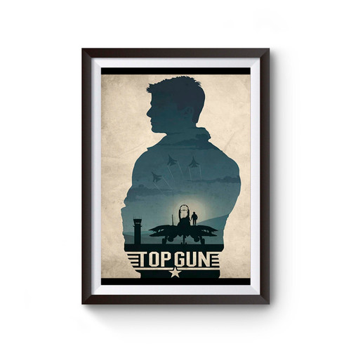 Top Gun Movie Silhouette Poster