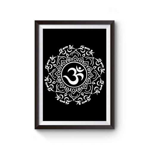 Tri'maste Triathlon Triathlete Om Mandala Symbol Poster