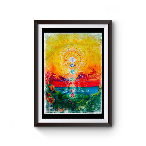 Trippy Lsd Acid Chakra Meditation Poster