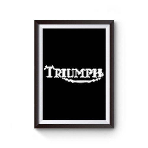 Triumph Logo Biker Motorcycle Rider Poster