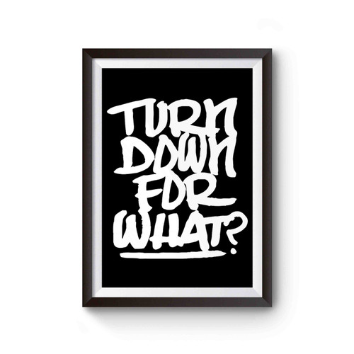 Turn Down For What Lil Jon Edm Hip Hop Rave Party Funny Poster
