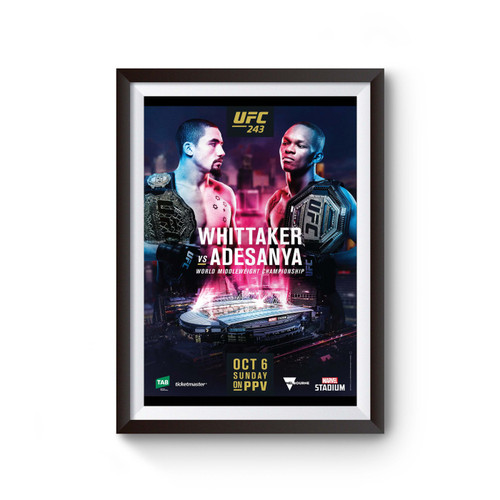 Ufc Whittaker Vs Adesanya Poster Ufc Whittaker Vs Adesanya Poster