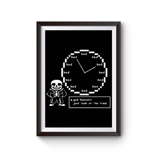 Undertale Bed Time Sans Poster