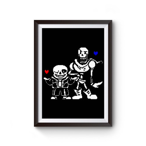 Undertale Sans Papyrus Poster