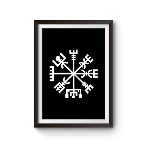 Vegvisir Norse Mythology Viking Asatru Runic Compass Poster