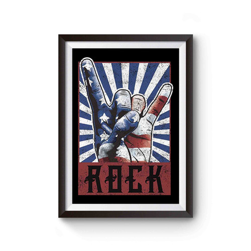 Vintage Rock & Roll Concert Band Poster Poster