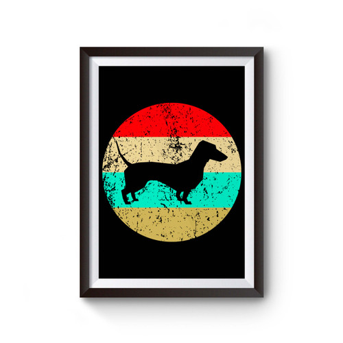 Vintage Retro Dachshund Poster