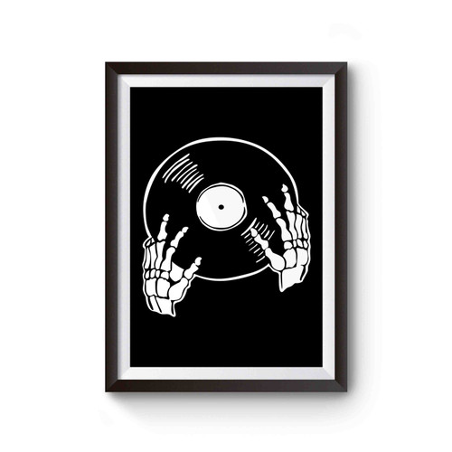 Vinyl Record Vinyl Lover Vinyl Collector Skeleton Death Horror Poster