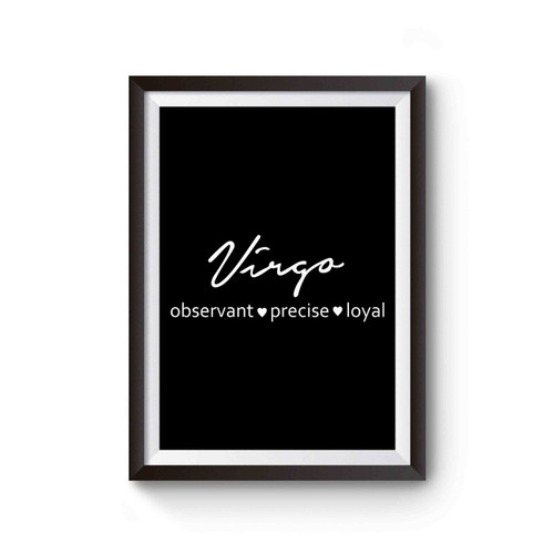 Virgo Zodiac Sign Virgo Horoscope Poster