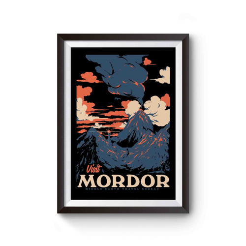 Visit Mordor Lord Of The Rings Inspired Poster