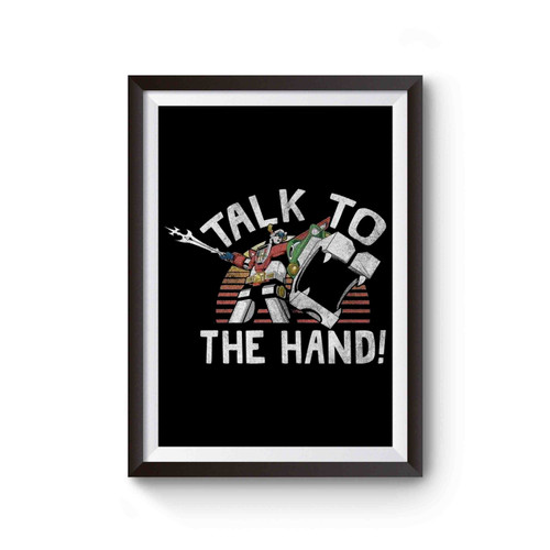 Voltron Talk To The Hand Poster
