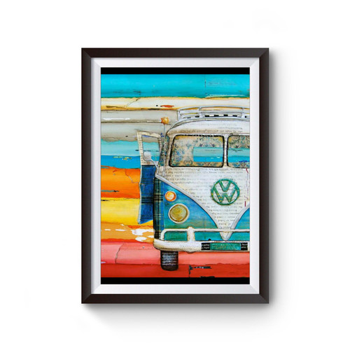 Vw Minibus Vintage Poster