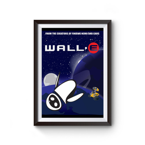 Wall-E And Eve In Space Poster
