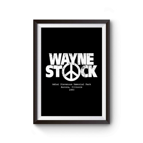 Wayne's World Wayne Stock Grunge Poster