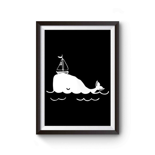 Whale Sailboat Orca Save Love Conservation Poster