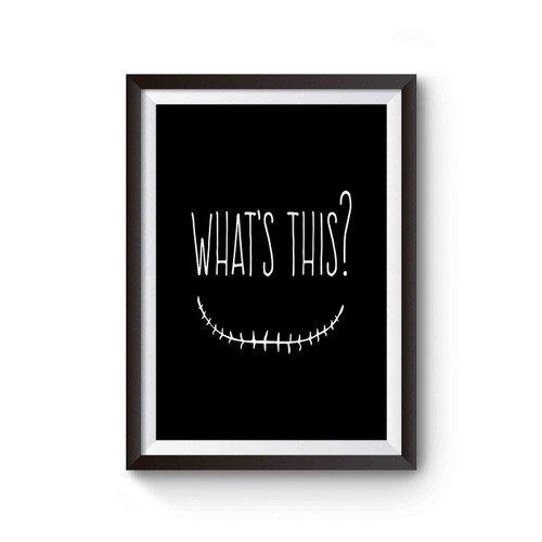 What's This Disney Inspired The Nightmare Before Christmas Jack Skellington Poster