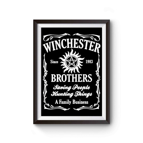 Winchester Brothers Supernatural Sam And Dean Winchester Poster