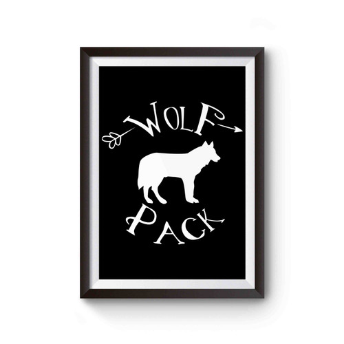 Wolf Pack Arrow Papa Wolf Daddy Wolf Poster