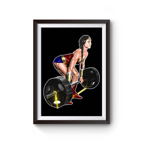 Wonder Woman Deadlift Poster