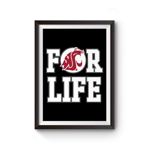 Wsu Football For Life Poster