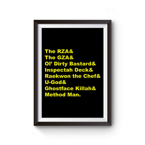 Wu- Tang In Helvetica Poster