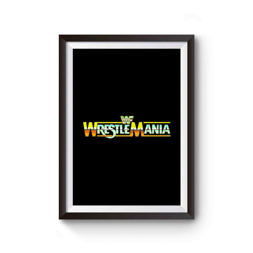Wwe Wrestlemania Logo Inspired Poster