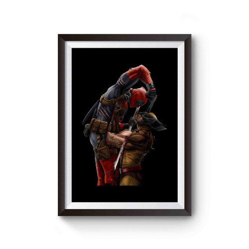 X-Men Wolverine Vs Deadpool Marvel Comics Poster