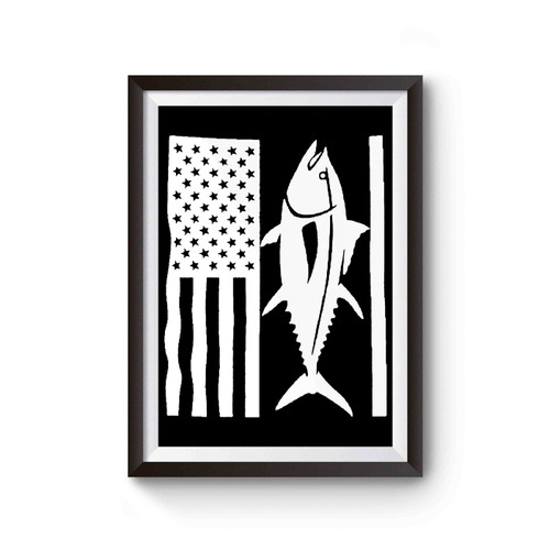 Yellowfin Tuna Flag Poster